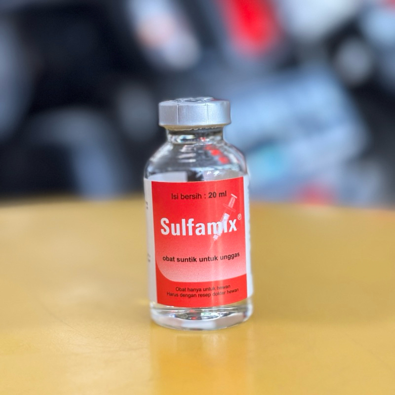 SULFAMIX Obat Suntik Injeksi Ayam Bebek Flu Itik Burung Unggas Mencret Kedinginan Mata Muka Bengkak 