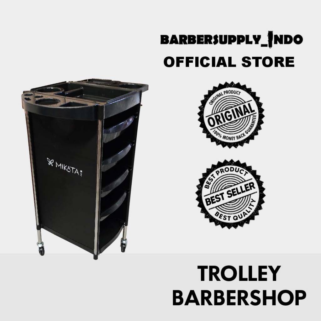 TROLI RAK DORONG ALAT BARBER BARBERSHOP / TROLI PERKAKAS BARBERSHOP