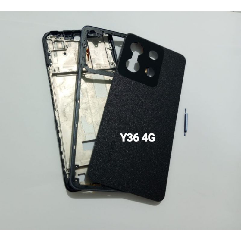 Housing Casing Kesing Fullset Vivo Y36 4G Black