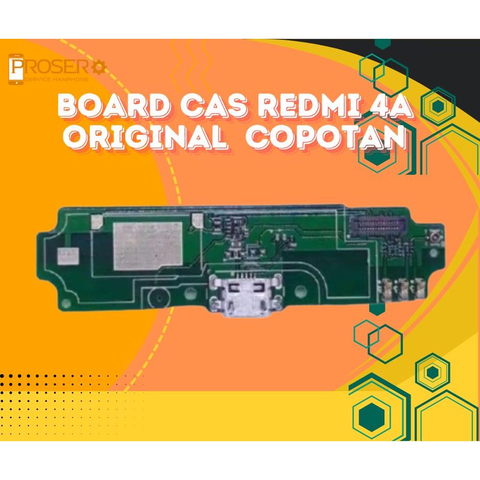 Board Conektor Konektor Charger Papan Cas Xiaomi Redmi 4A PLUG IN ORIGINAL COPOTAN
