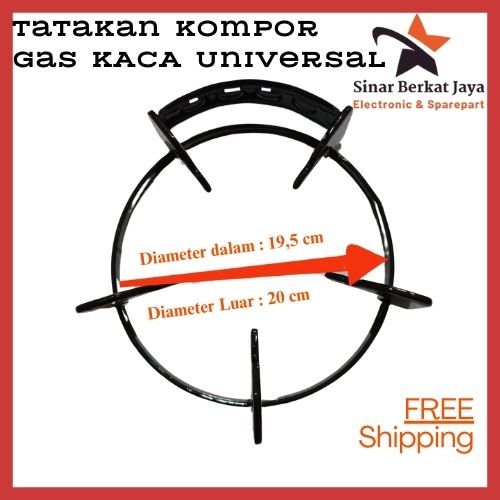 Tatakan Kompor Gas KACA / Tungku Kompor Gas Tanam