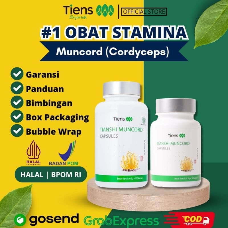 Tiens Muncord Cordyceps Original Isi 100 Kapsul Obat Kuat Penambah Imunitas Tubuh Pria dan Wanita | 