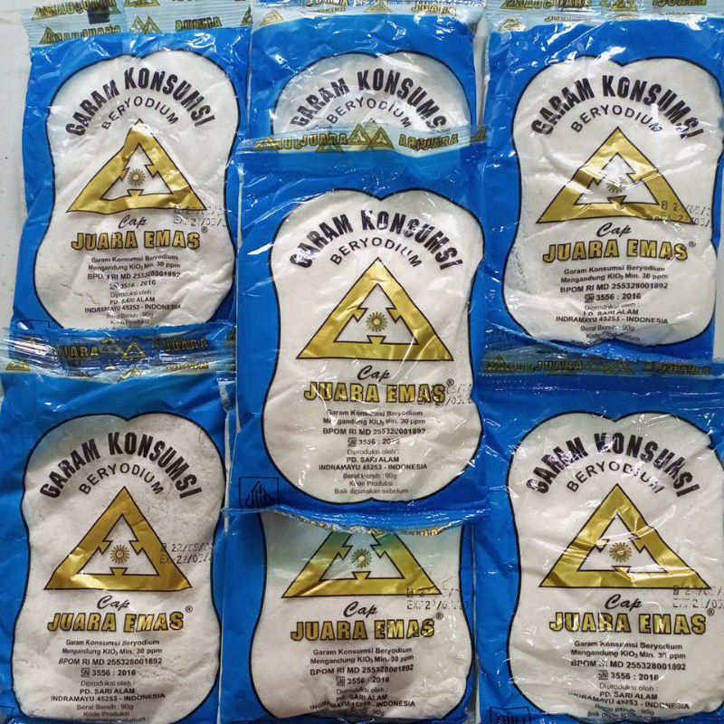 

garam konsumsi beryodium cap juara emas UK 90g