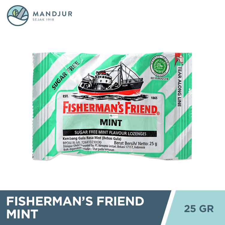 

Fisherman's Friend Mint Sugar Free - Permen Pelega Tenggorokan