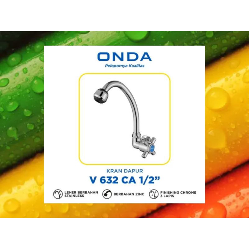 Kran Tembok Cuci Piring Onda/Kran Air Dapur/Kran Kitchen Sing Tembok