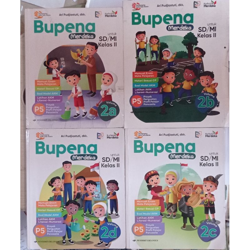 BUPENA KLS 2 SD. A, B, C, D. KUMER BEKAS PAKE