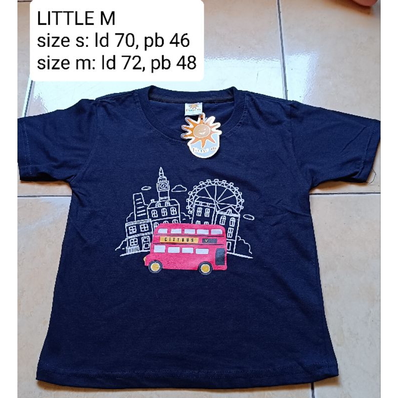 kaos little M anak laki-laki