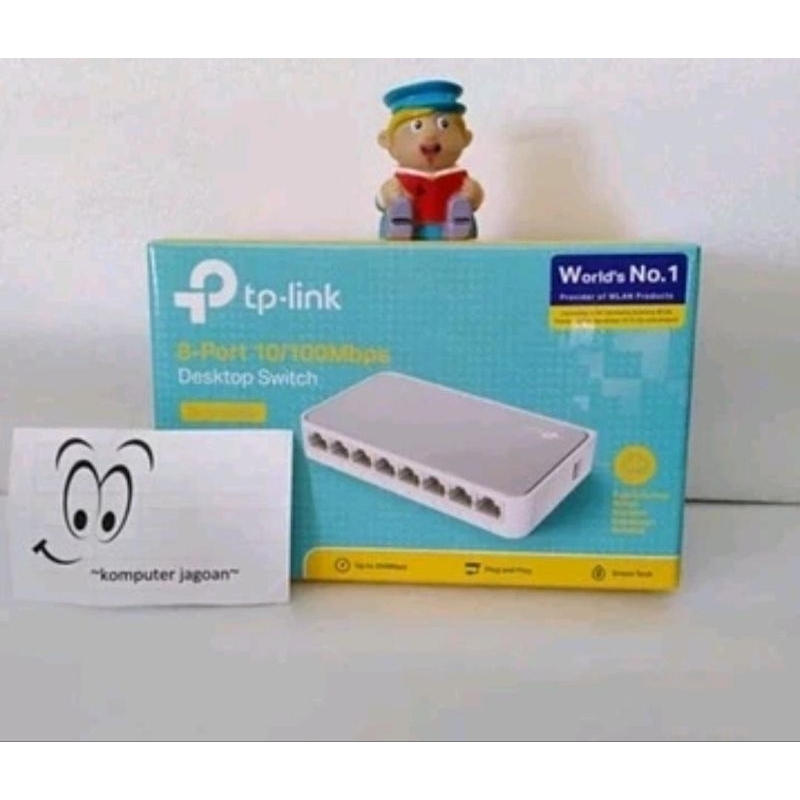 switch hub 8-port tl-sf1008d tp-link desktop ling 200mbps ethernet wired network expansion intrnet m