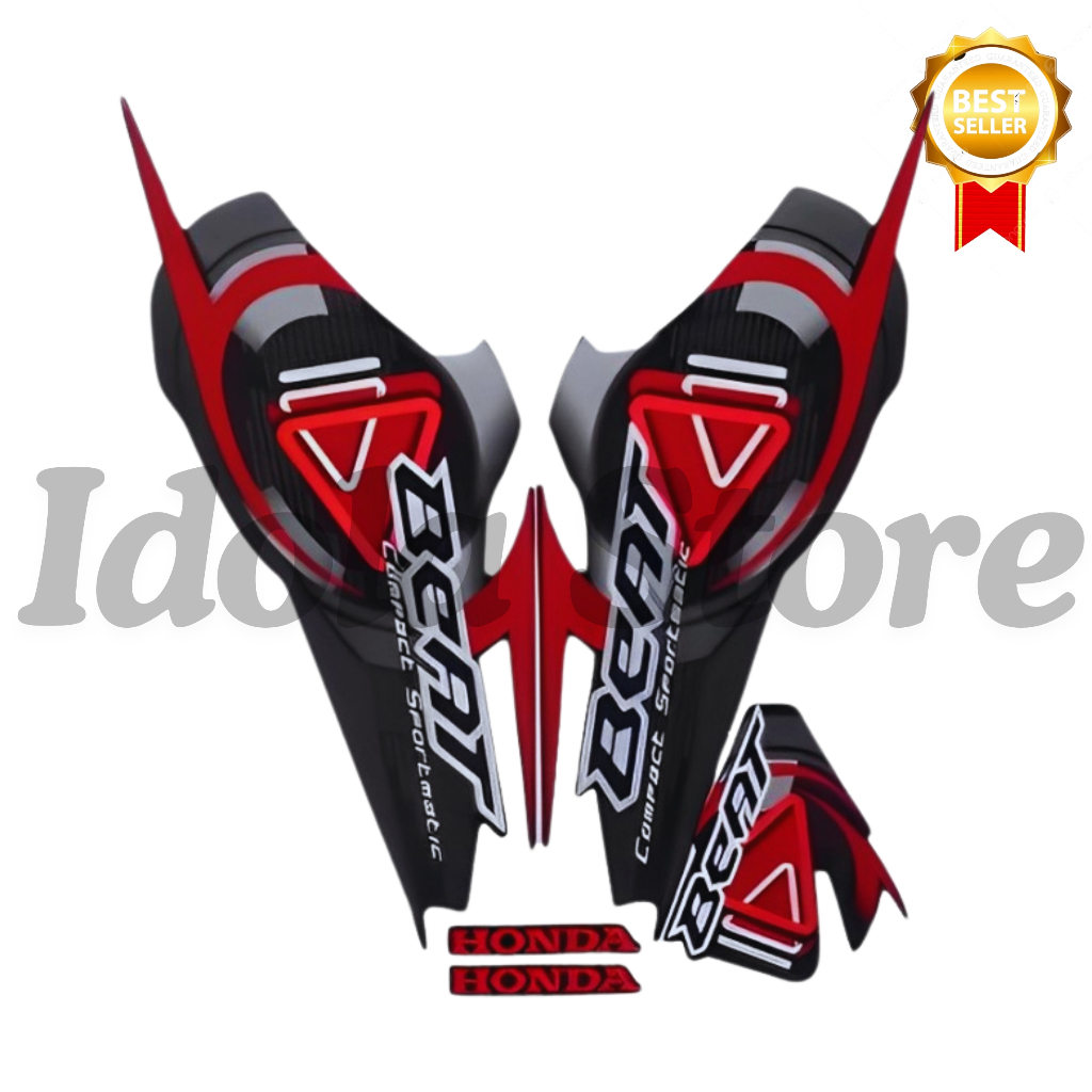 STIKER STRIPING BEAT KARBU 2009 HITAM FULL STIKER LIS BODY MOTOR BEAT KARBU 2009 STANDAR