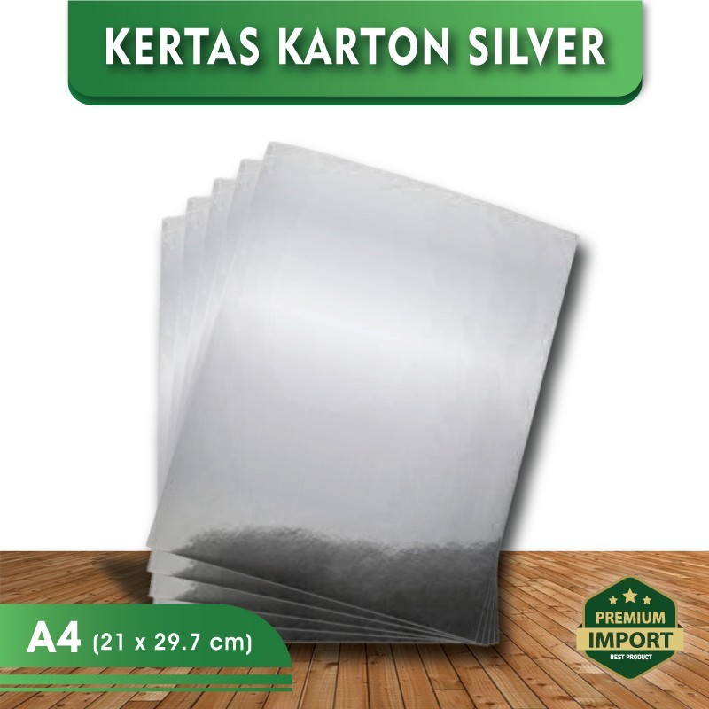 

Karton Silver- Kertas Silver - Karton Silver-21x30 cm (A4)