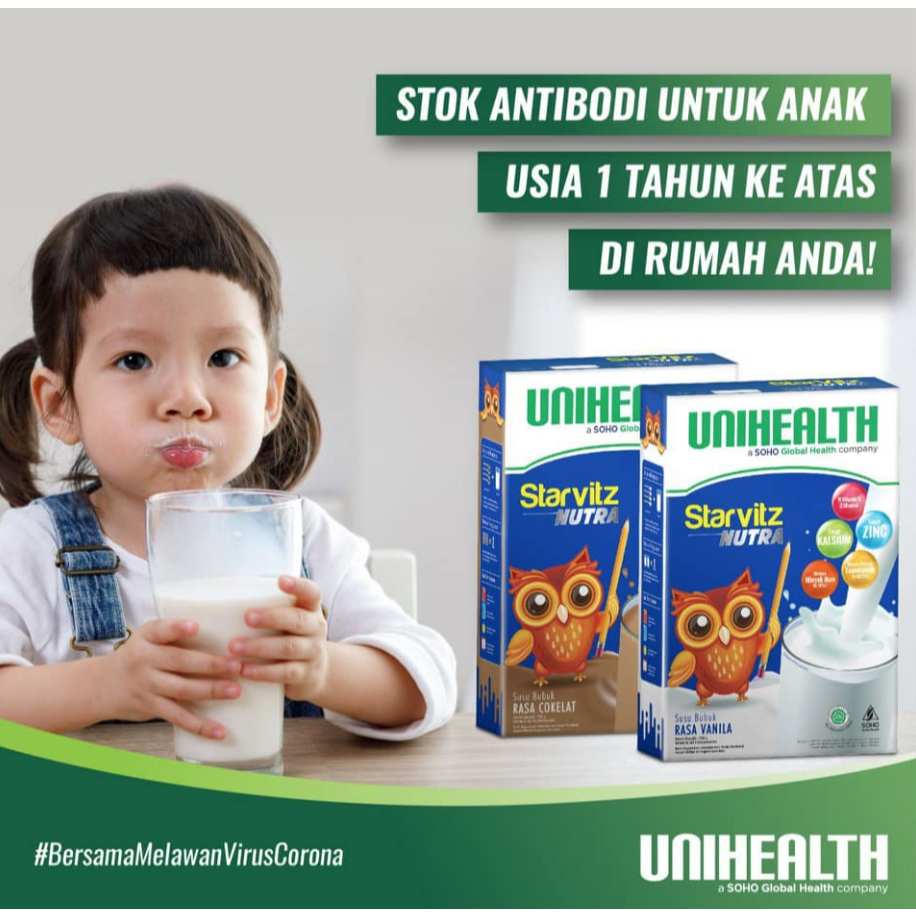 Unihealth Susu Starkidz Nutra | Starvitz Nutra Susu Anak
