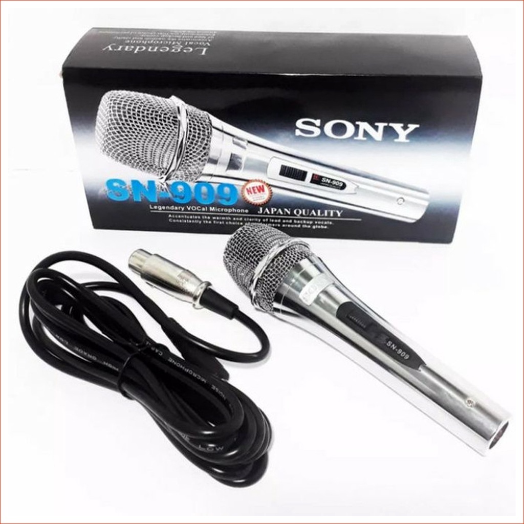 Sony Mic Kabel Karaoke SN-909 Microphone Suara Bagus