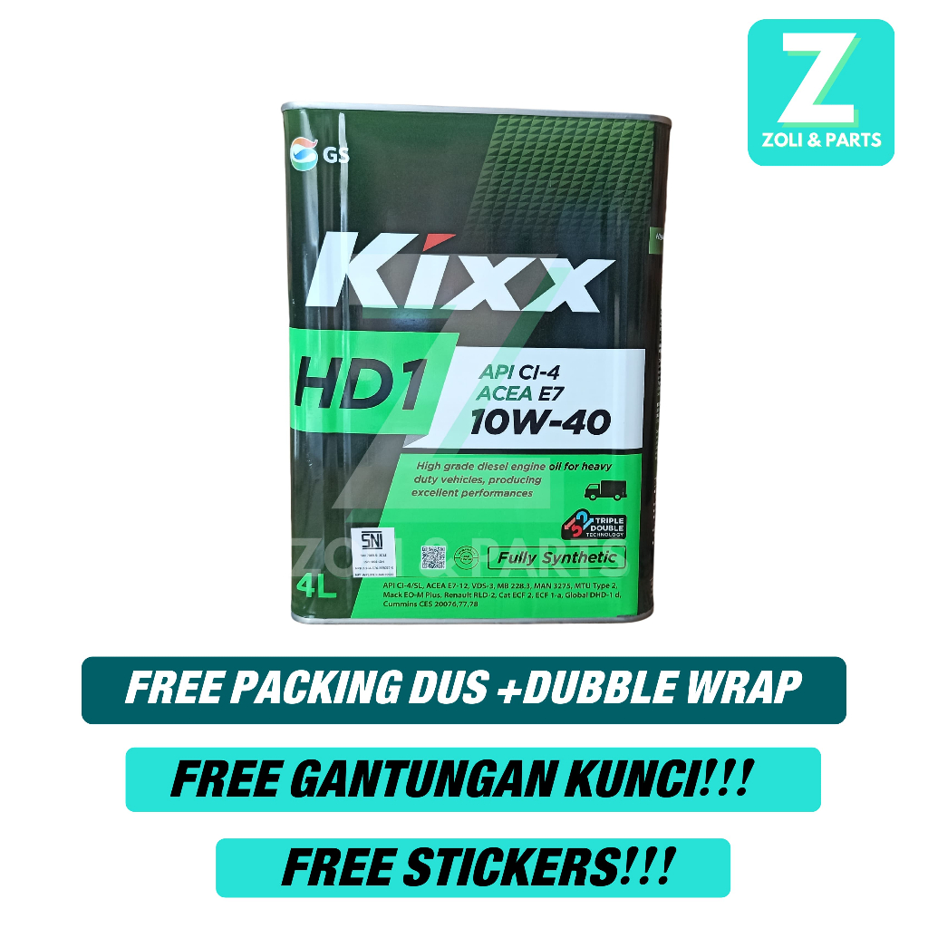 KIXX HD1 10W-40 4Liter Oli Mobil Diesel