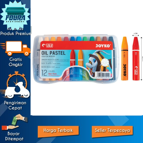 

Krayon Joyko - Oil Pastel - Isi 12 Pcs