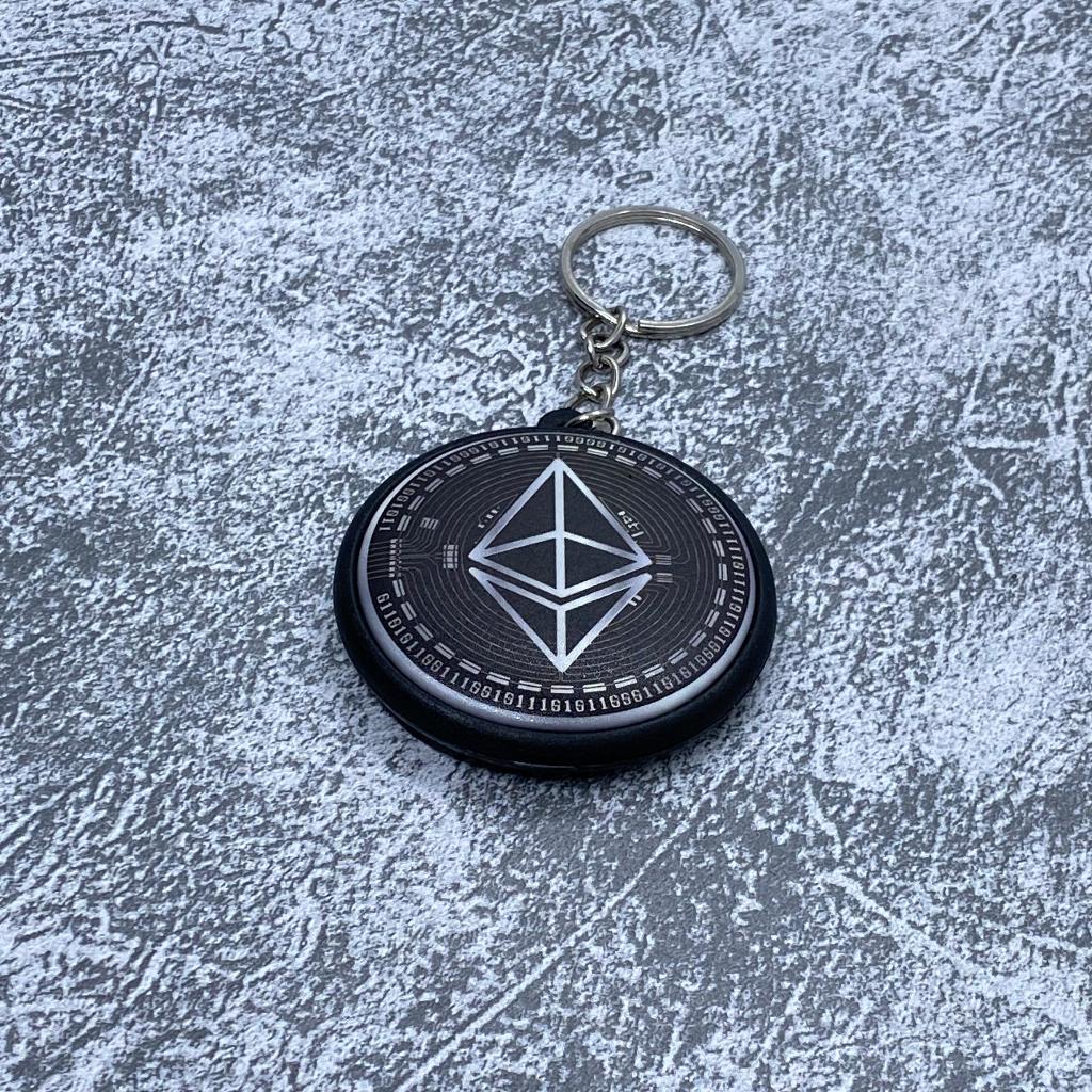 Moonmarket Keychain Crypto "Eth" - Gantungan Kunci Crypto/Crypto/Keychain Crypto/Gantungan Kunci