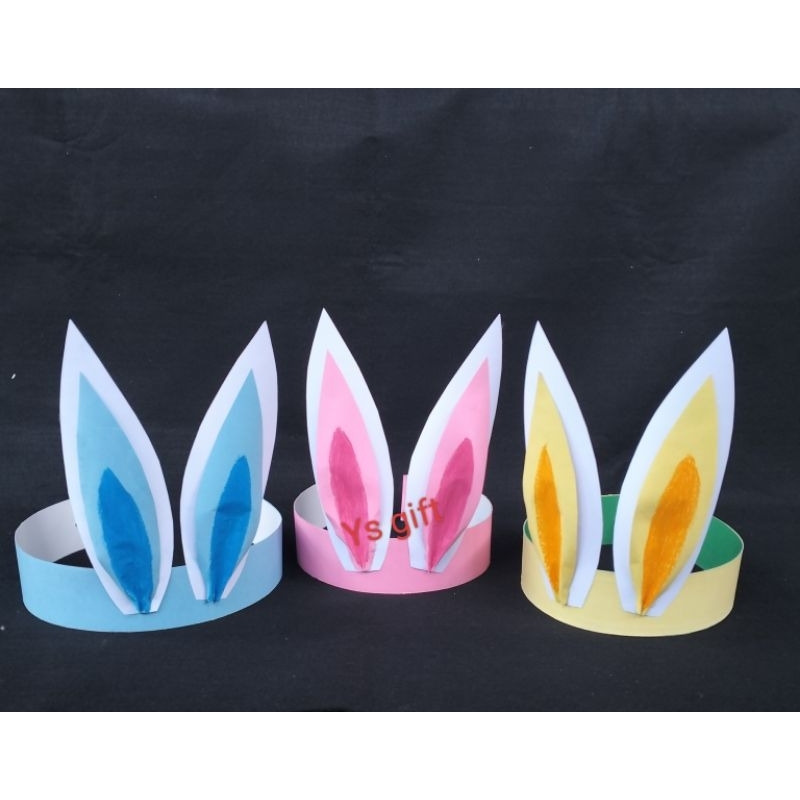 aksesoris karnafal hewan/ikat kepala hewan kelinci