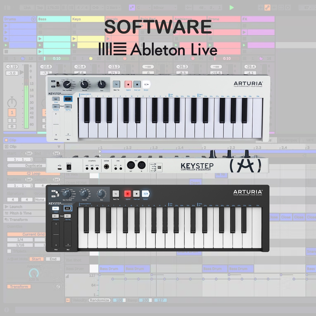 Arturia KeyStep Mini Keyboard Midi Keyboard Rekording Midi Controller Produce Musik