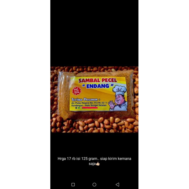 

sambal pecel kering