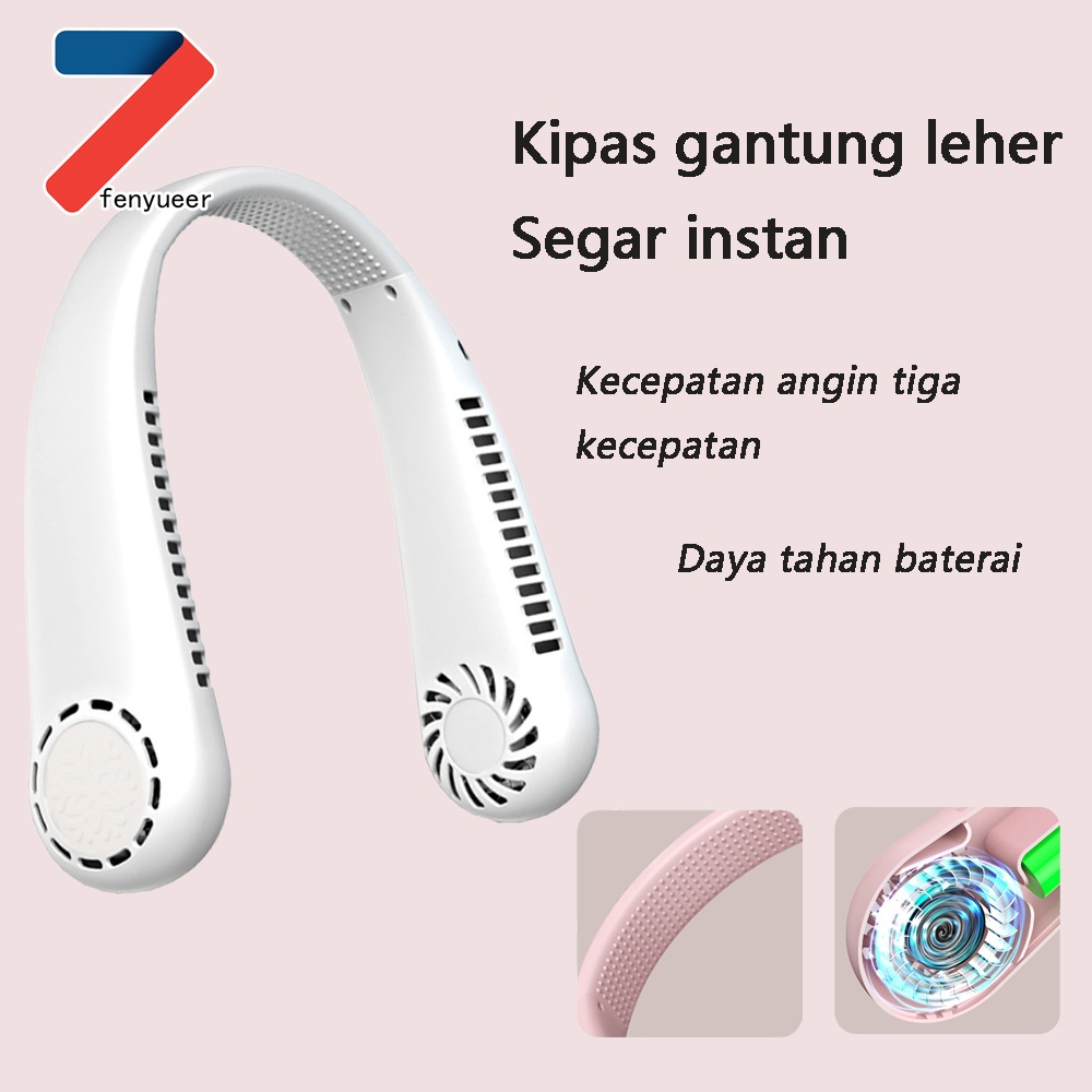 

Kipas Gantung Leher Kecil Portabel USB Pendingin Luar Ruangan Gantung Senyap Kipas Listrik Portabel