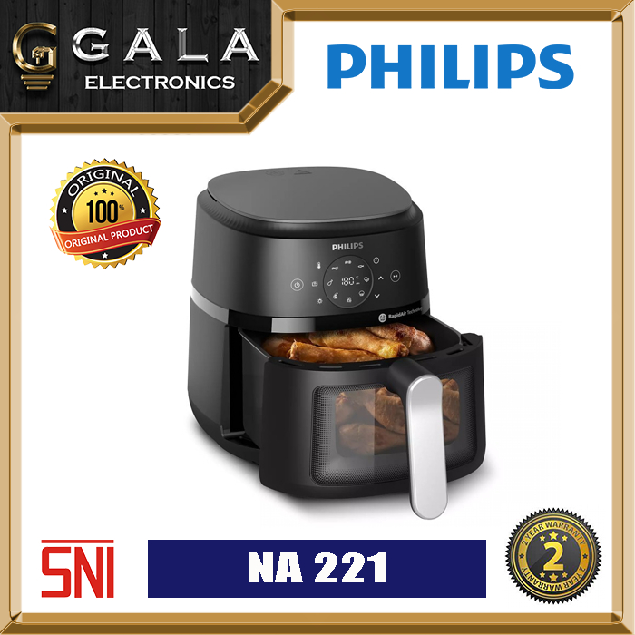 Air Fryer Philips Transparan NA 221