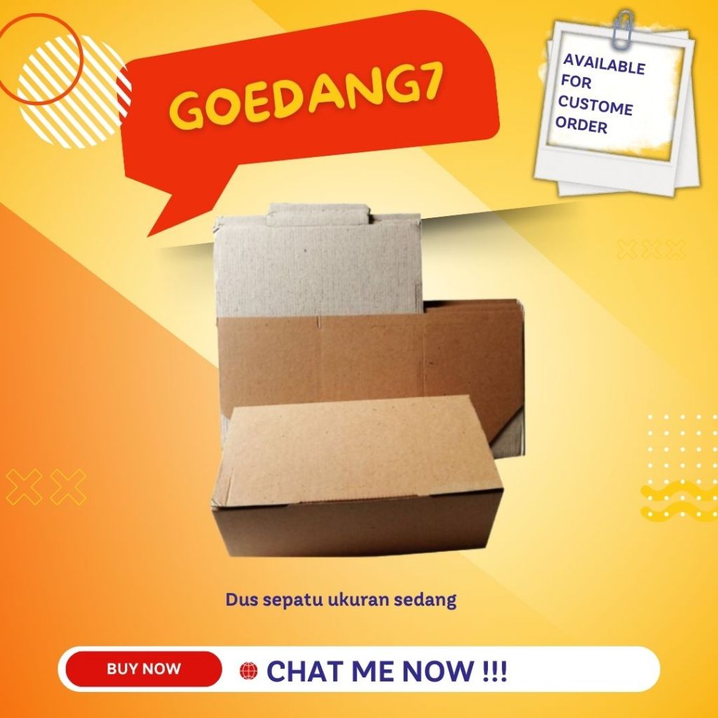 

Dus sepatu ukuran sedang