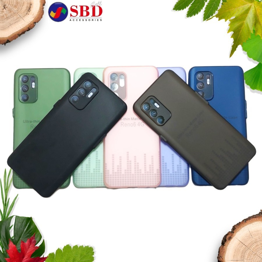 Softcase Ultra Thin Matte Slim Case 0.3MM Oppo Reno6 4G Reno 6 4G Silicon Warna Casing Super Tipis