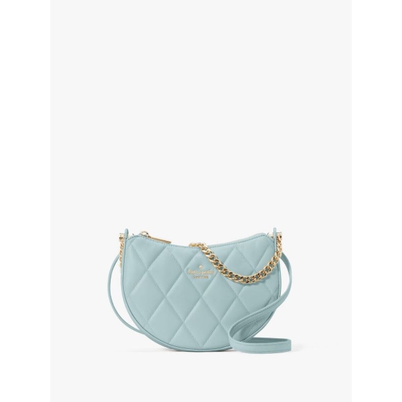 Tas KS Carey Smooth Quilted Leather Zip Top Crossbody