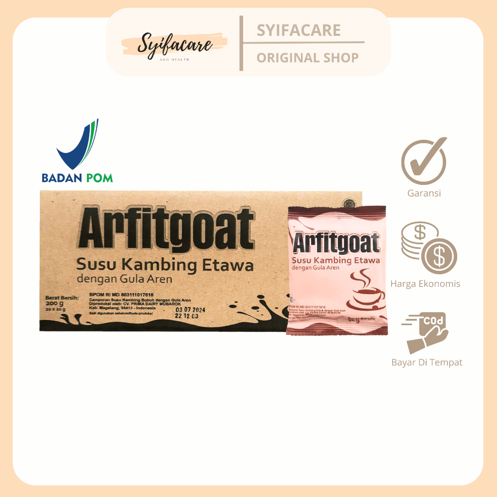 

Susu Kambing Etawa ARFITGOAT Arfit Goat Gula Aren Original BPOM