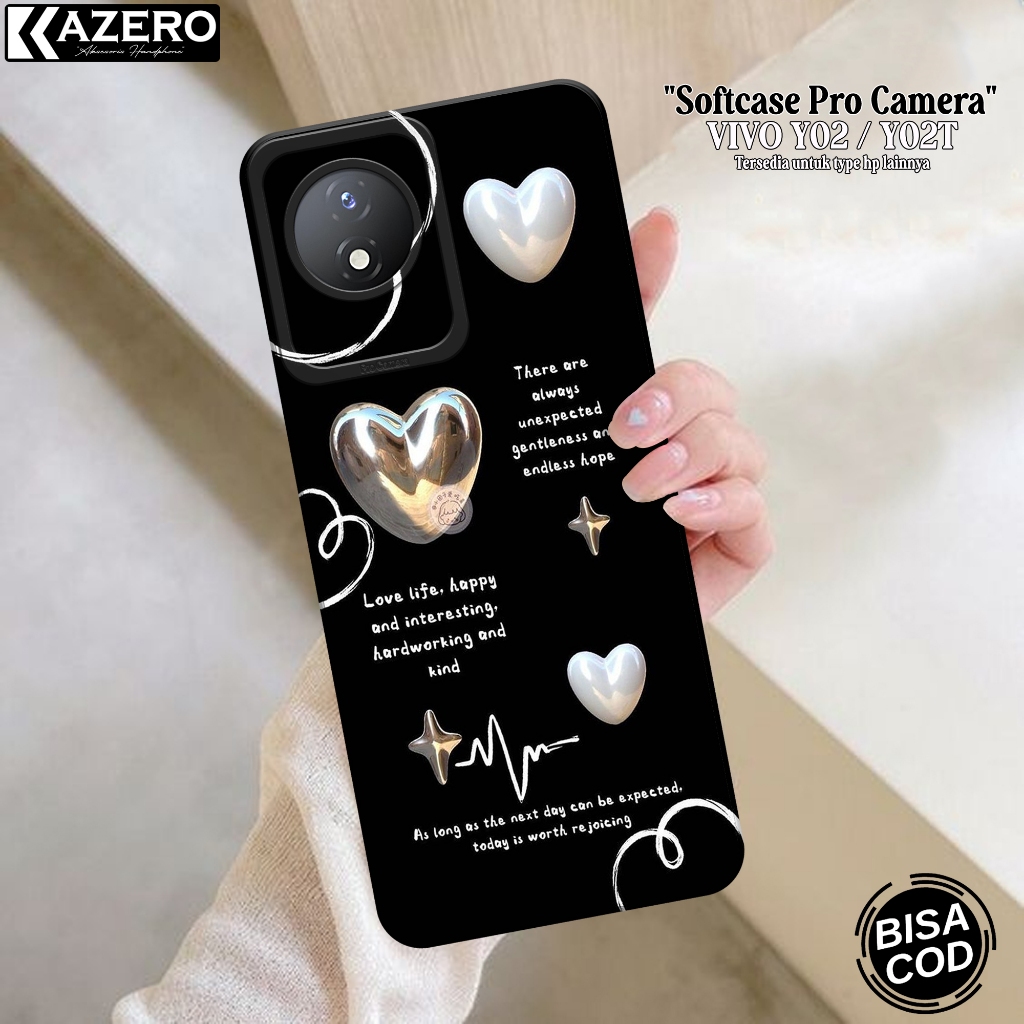 Case Hp Vivo Y02/Y02T Terbaru - Case Aesthetic - Soft Macaron Pro Camera - Softcase Vivo Y02/Y02T Te