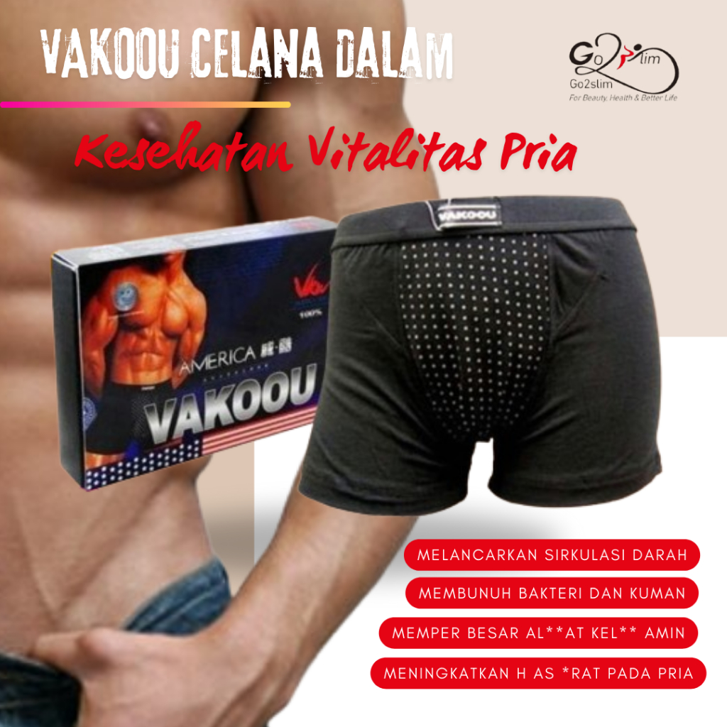 BOXER MAGNETIC CELANA DALAM PRIA KESEHATAN ORIGINAL VAKOOU