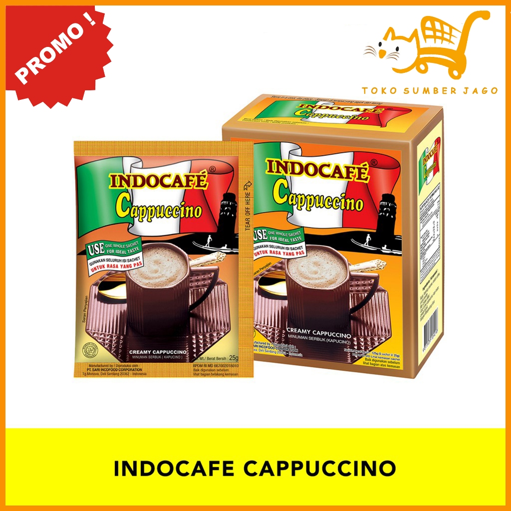 

Indocafe Cappuccino 5 Sachets x 25gr