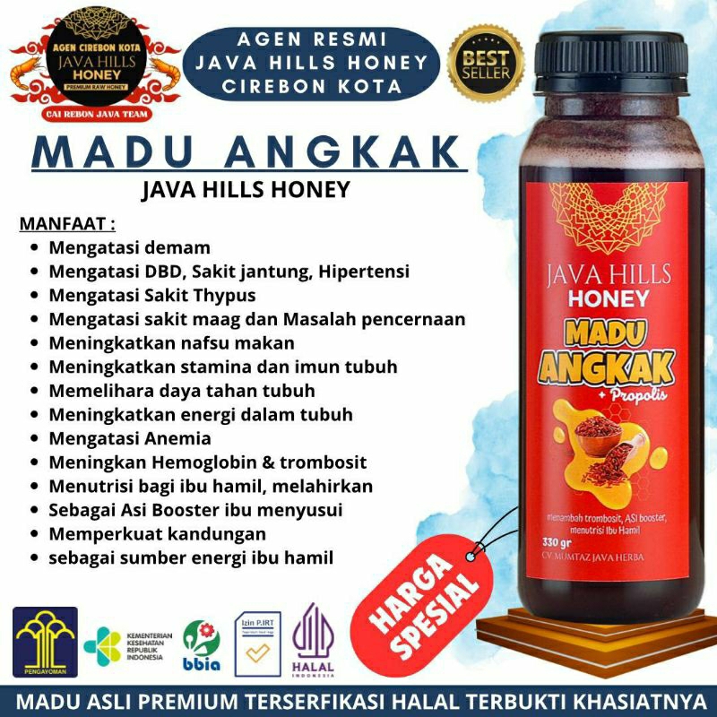 

Madu angkak 320gr Java Hills Honey