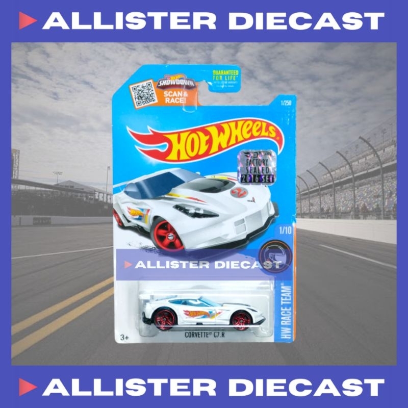 KMART EXCLUSIVE RECOLOR Hot Wheels Corvette C7R Putih Hotwheels Corvette C7 R Putih HW Race Team