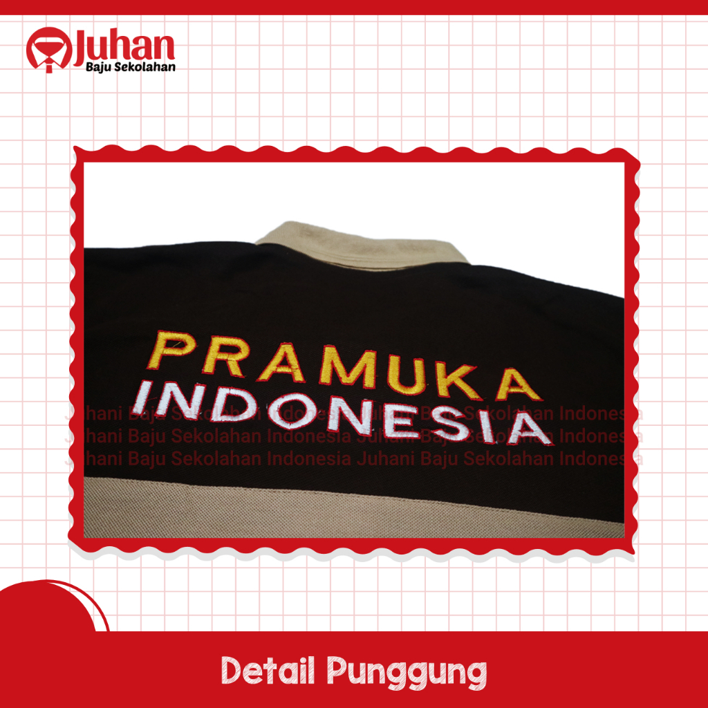 QH Kaos Pramuka Lengan Pendek Kaos Kerah Pramuka Kaos Pembina Pramuka