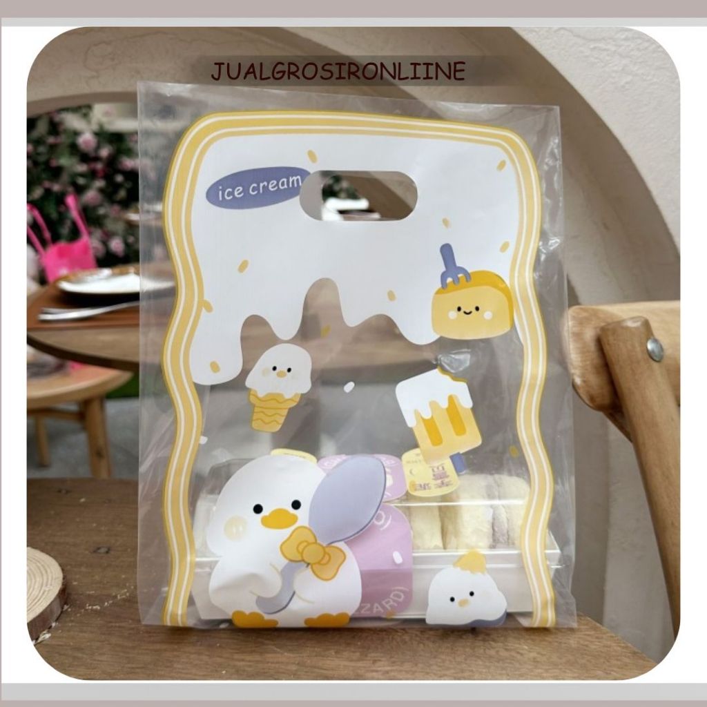 

Paper Bag Plastik Kantong Plastik Duck White Gift Bag Kado Tas Hadiah Sovenir lucu