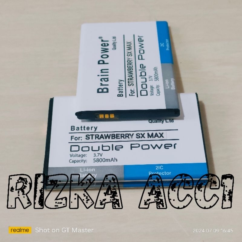 Baterai Batre Hp Strawberry SX Max SXMAX Double Power Battery Hp