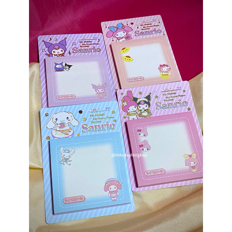 

KEY - Kertas Memo Motif Sanrio Super Lucu Fleksibel Gampang di bawa