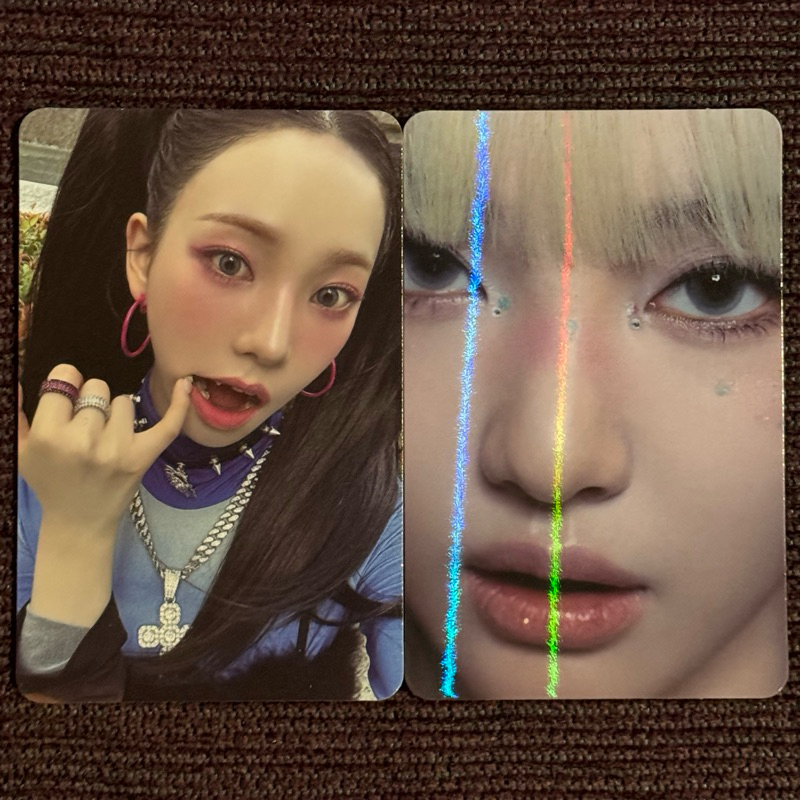 pc (photocard) aespa karina armageddon smini & ningning hottracks pob