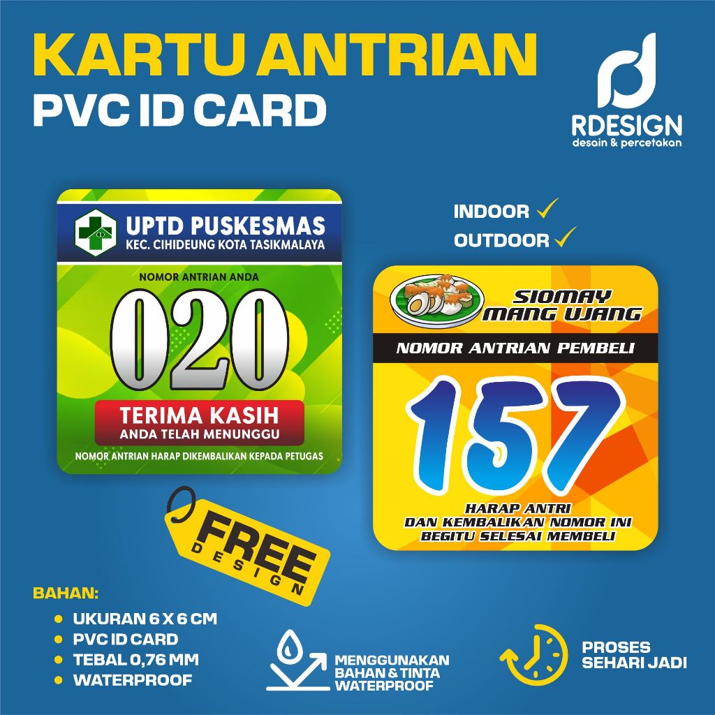 

KARTU ANTRIAN PASIEN/KONSUMEN/CUSTOMER