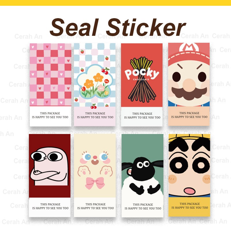 Stiker segel box | Seal Sticker Packaging | Stiker segel kemasan | Stiker Segel Box Packaging Aesthe