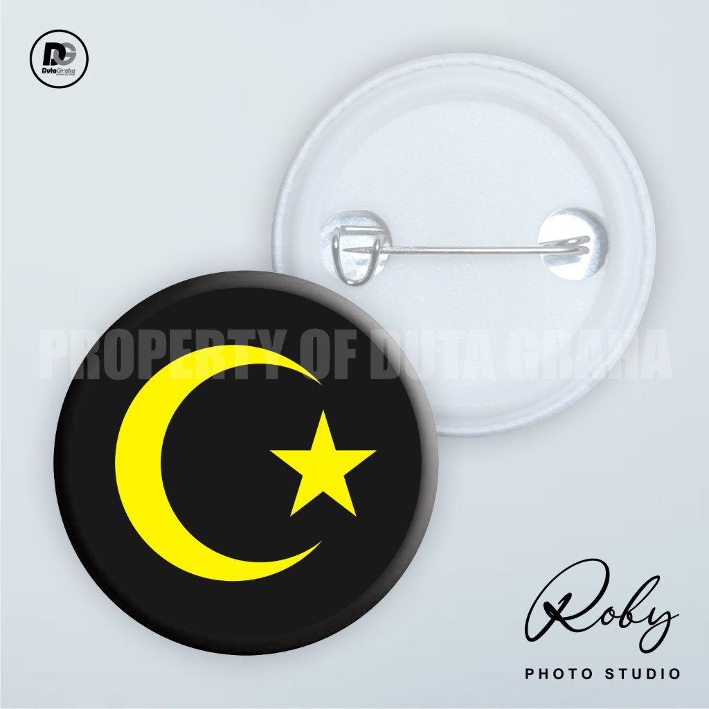 [PIN PRESS] BULAN BINTANG Pin Bros Aksesoris Souvenir ISLAM