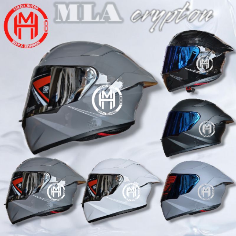 HELM MLA CRYPTON MODEL TTC SOLID/POLOS | HELM FULL FACE MURAH