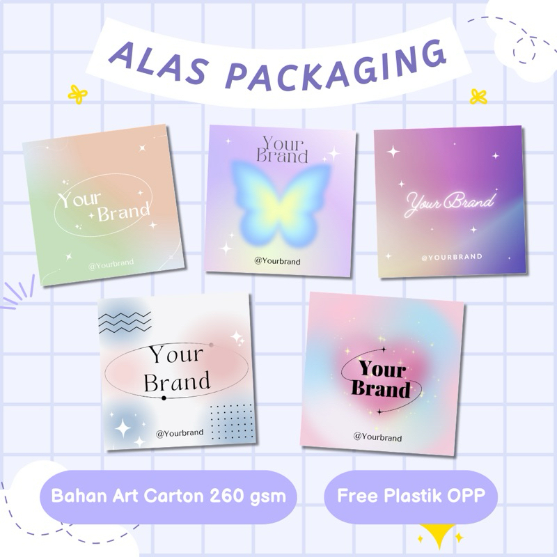 

Alas Packing | Gradation Series | Paper Aksesoris | Kertas Dudukan | Cute Paper | Alas Packaging | Custom Packing |