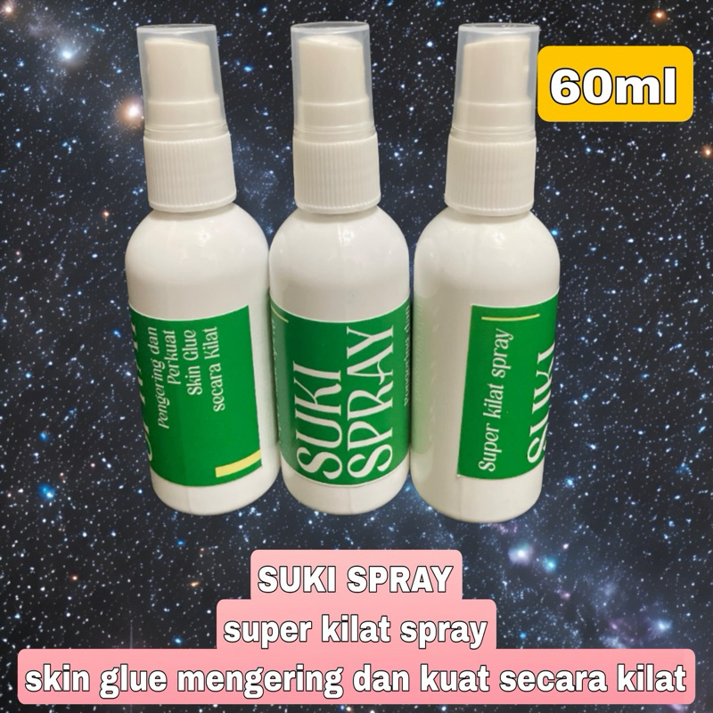 

Suki spray super kilat sprai | pengering dan penguat skin glue atau lem sunat 60ml