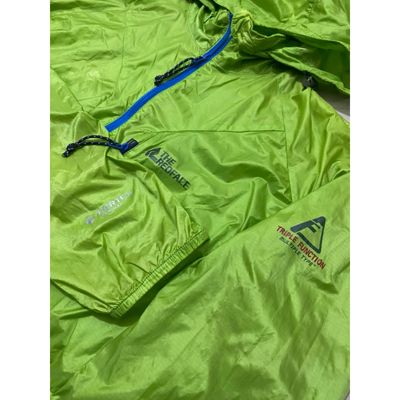 Jaket Outdoor  The Red Face gunung running windproof parasut wind breaker second bekas