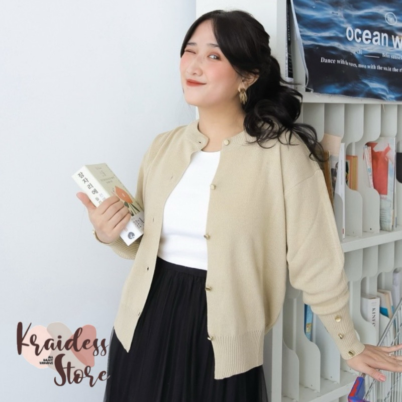 KRS - Z Aira Cardigan kancing / Cardigan Crop Rajut / Cardigan Kancing / Cardigan Rajut Premium