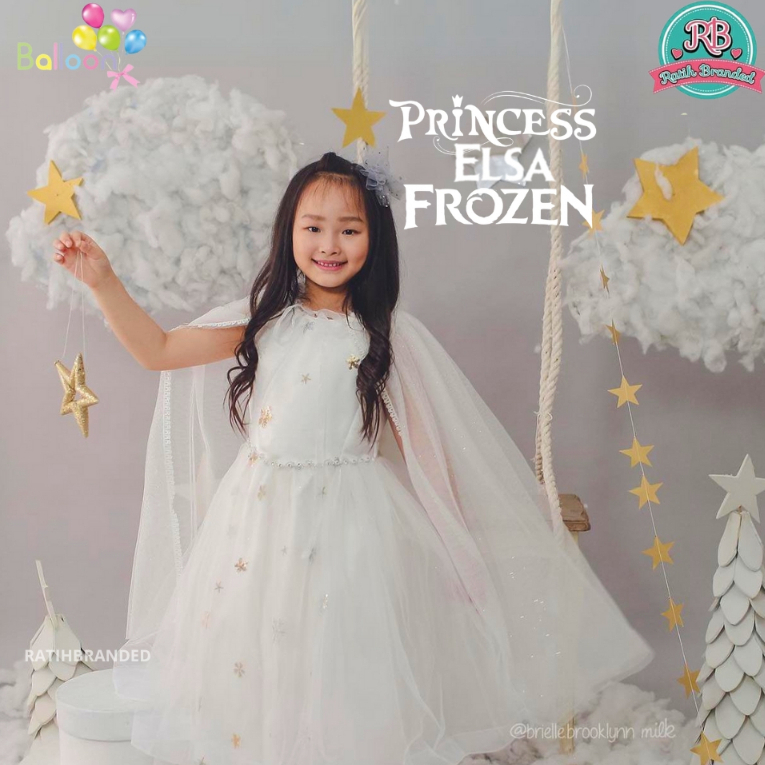 DRESS PRINCESS FROZEN OLAF PARTY BALLOON MODEL KARAKTER