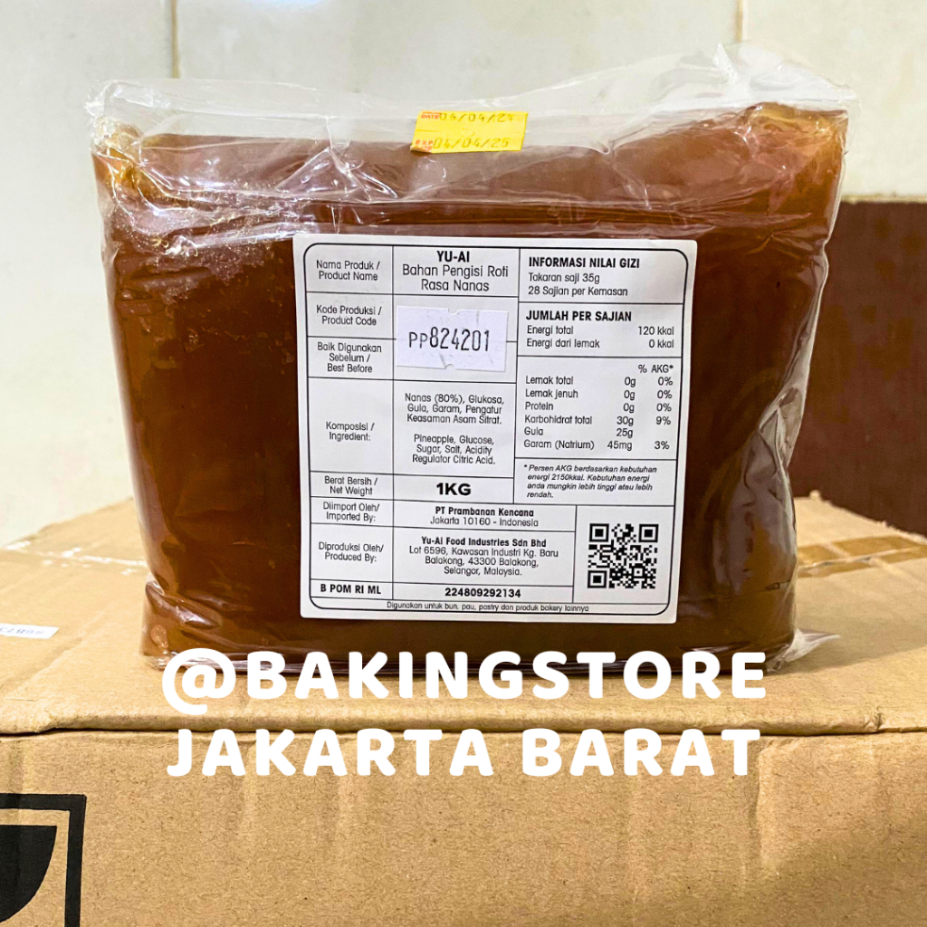 

Yu Ai Pineapple Paste / Pasta Nanas 1 KG | Yu-Ai Filling Pengisi Roti