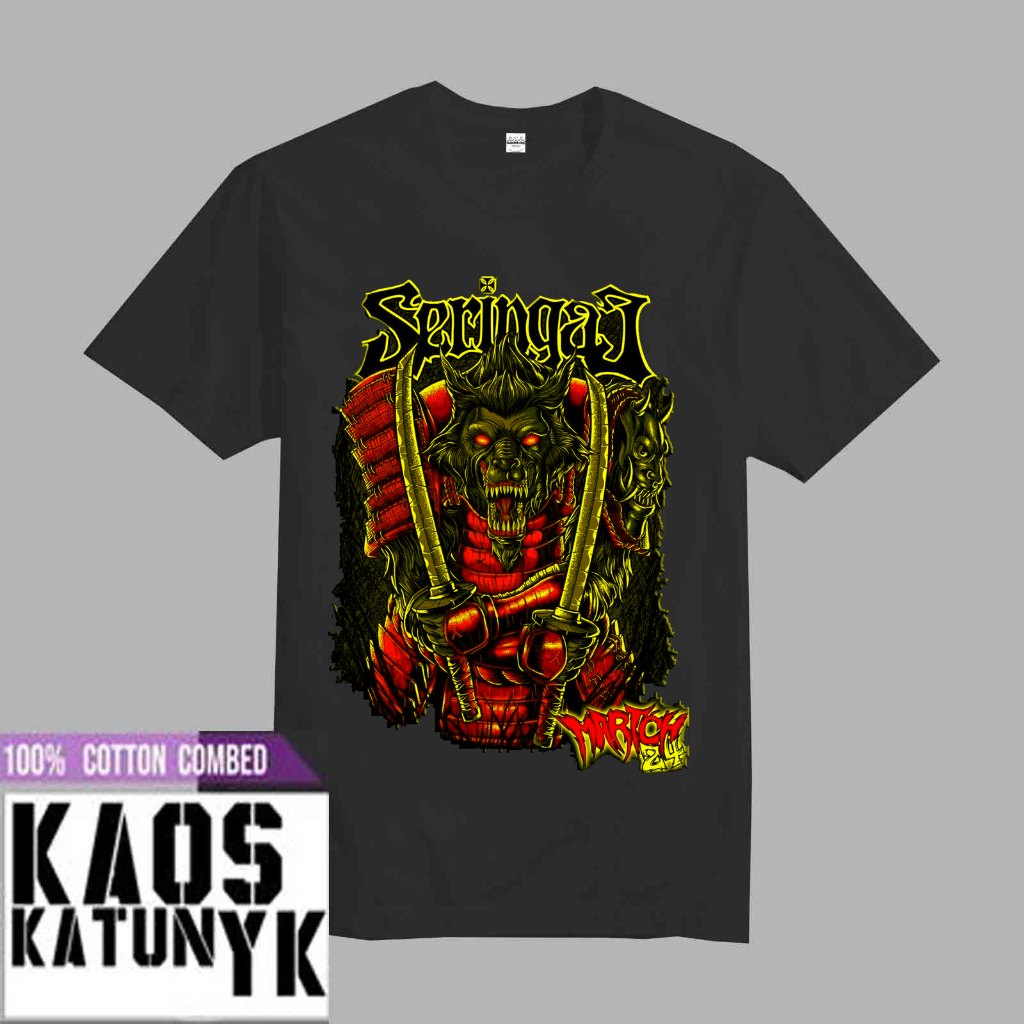 Kaos Band Seringai Cotton Combed 24s