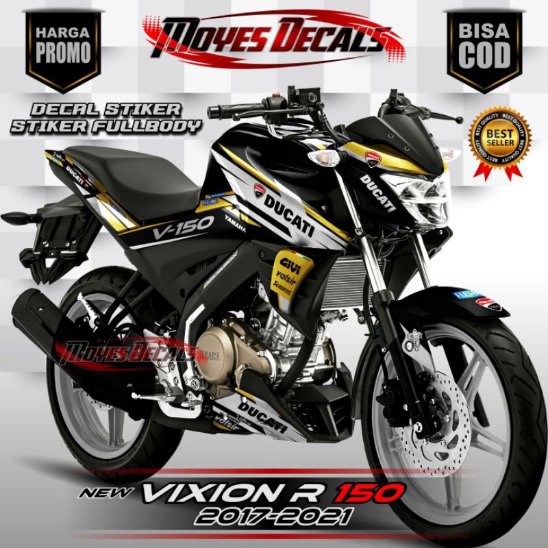 Decal New VIXION R 150 Stiker FullBody //Variasi Ducati 2017 2018 2019 2020 2021